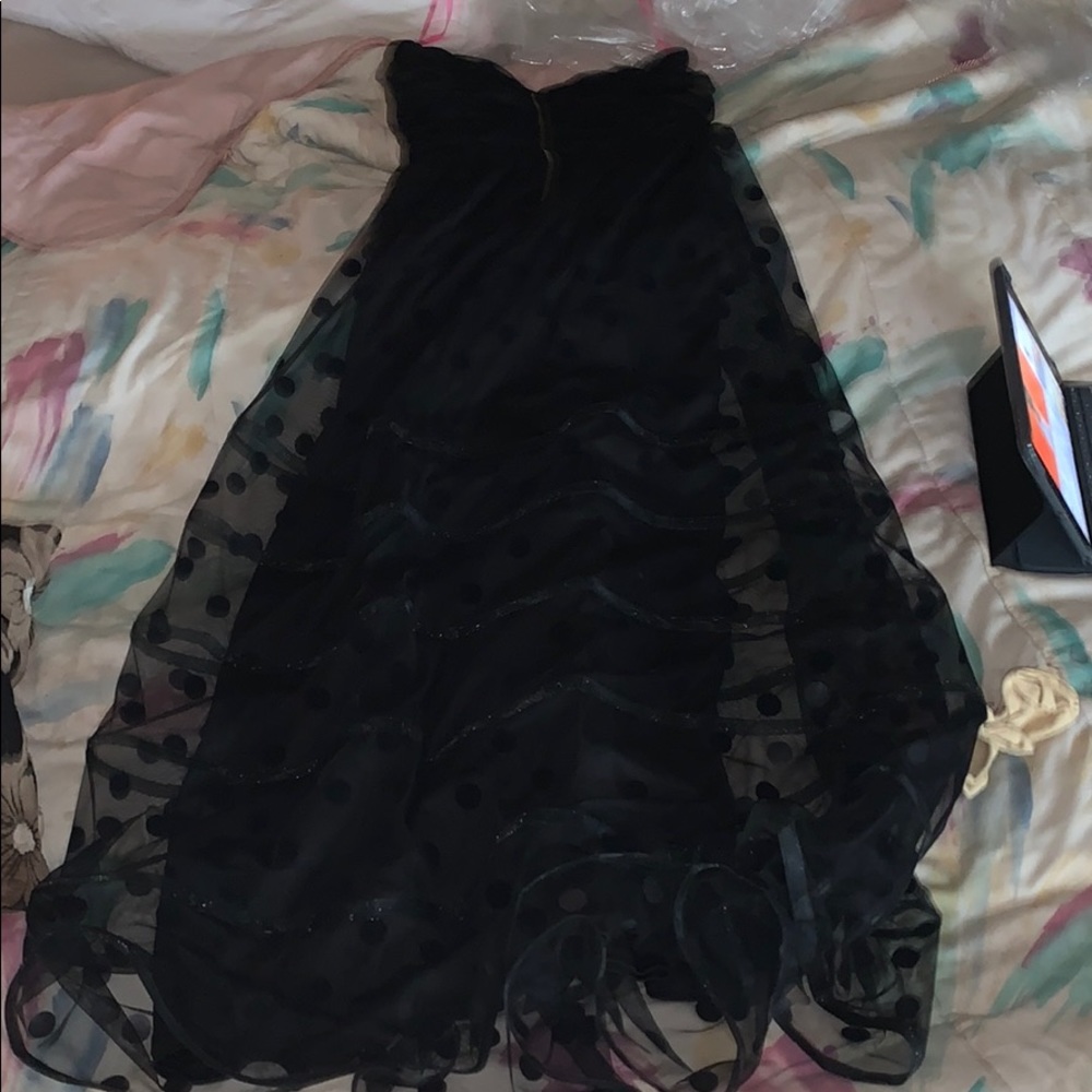 Betsey Johnson  black strapless dress